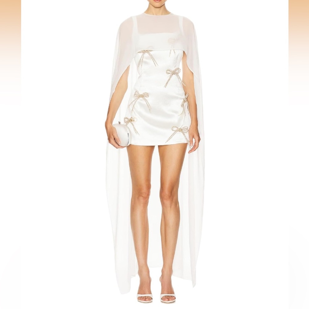 NWT Chiffon Bridal Cape Shawl